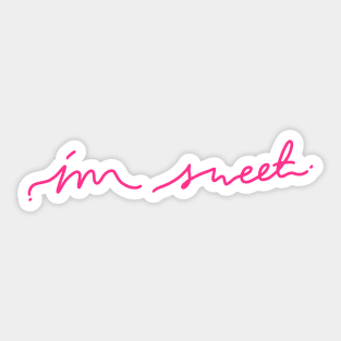 Im Sweet for Simple Ice Cream Day Sticker